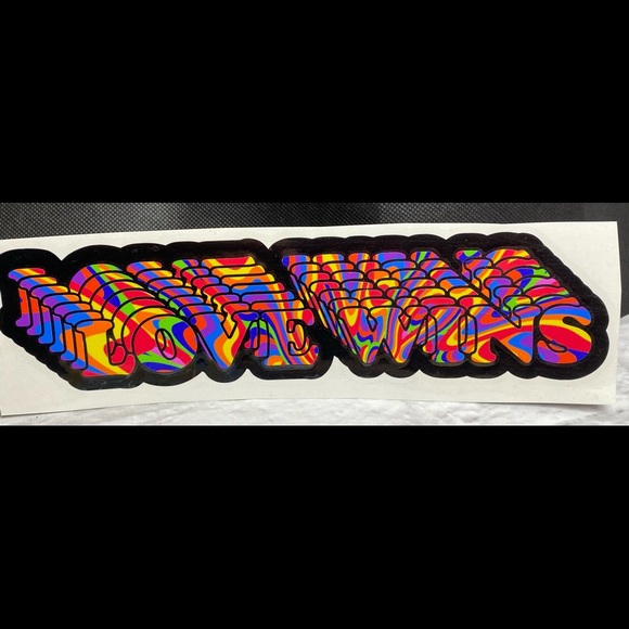 Love Wins Multi Color Vinyl Car Decal Sticker
